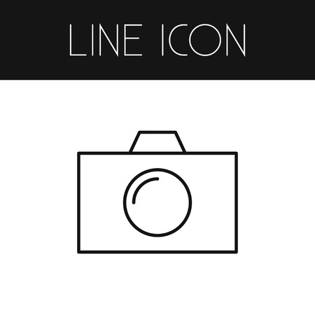 Isolated Camera Outline. Photo Apparatus Vector Element Can Be Used For Camera, Photo, Apparatus Design Concept.のイラスト素材