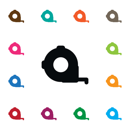 Isolated Scale Icon. Roulette Vector Element Can Be Used For Scale, Roulette, Tape Design Concept.のイラスト素材