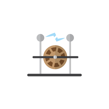 Isolated Electricity Flat Icon. Electrical Engine Vector Element Can Be Used For Electrical, Engine, Electricity Design Concept.のイラスト素材