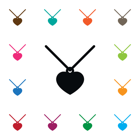 Isolated Necklace Icon. Choker Vector Element Can Be Used For Coulomb, Pendant, Choker Design Concept.のイラスト素材