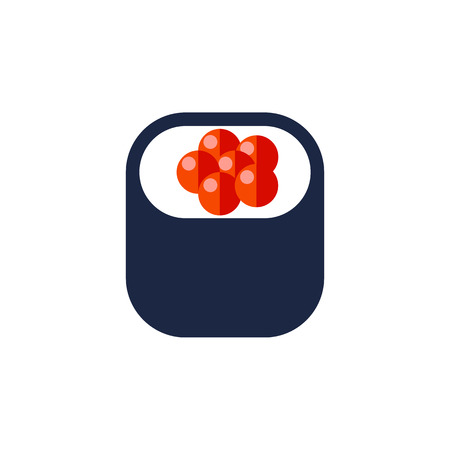 Isolated Sashimi Flat Icon. Eating Vector Element Can Be Used For Sashimi, Eating, Salmon Design Concept.のイラスト素材