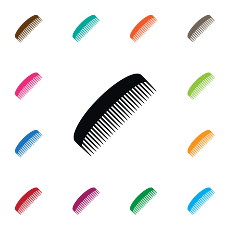 Hairdresser Vector Element Can Be Used For Hairdresser, Comb, Brush Design Concept.  Isolated Crest Icon.のイラスト素材