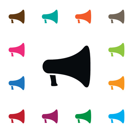 Isolated Loudspeaker Icon. Announcement Vector Element Can Be Used For Loudspeaker, Announcement, Amplifier Design Concept.のイラスト素材