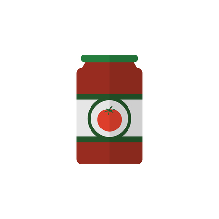 Ketchup Vector Element Can Be Used For Tomato, Sauce, Ketchup Design Concept.  Isolated Tomato Sauce Flat Icon.のイラスト素材