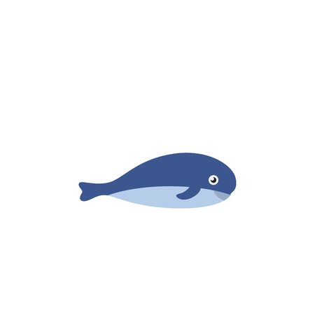 Cachalot Vector Element Can Be Used For Cachalot, Whale, Humpback Design Concept.  Isolated Whale Flat Icon.のイラスト素材