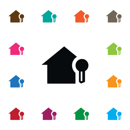 Isolated House Icon. Home Vector Element Can Be Used For Home, House, Key Design Concept.のイラスト素材