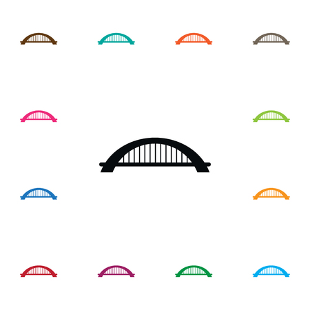 Arch Vector Element Can Be Used For Suspension, Bridge, Arch Design Concept.  Isolated Suspension Icon.のイラスト素材