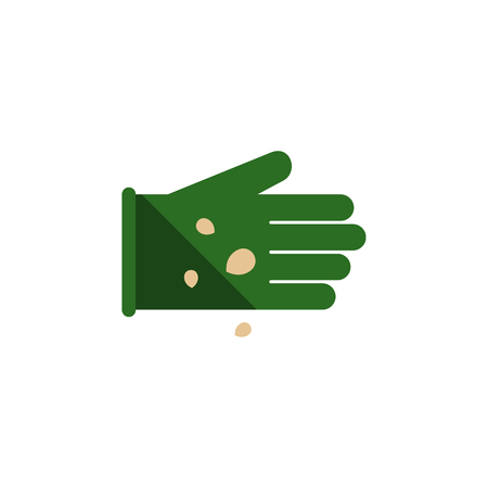 Glove Vector Element Can Be Used For Glove, Seed, Sow Design Concept.  Isolated Legume Flat Icon.のイラスト素材