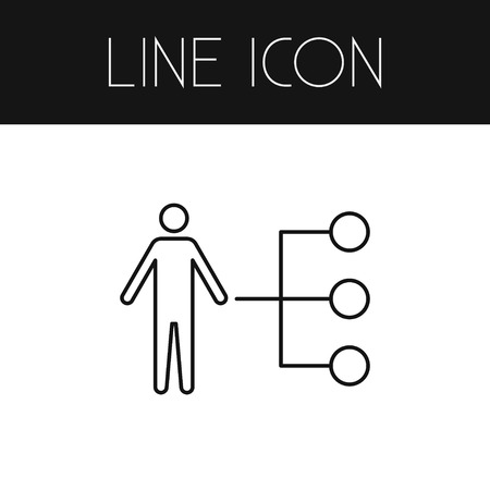 Isolated Skill Outline. Manager; Vector Element Can Be Used For Skill, Manager, Man Design Concept.のイラスト素材