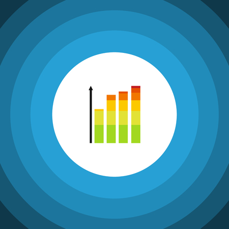 Statistic Vector Element Can Be Used For Infographic, Statistic, Chart Design Concept.  Isolated Infographic Flat Icon.のイラスト素材
