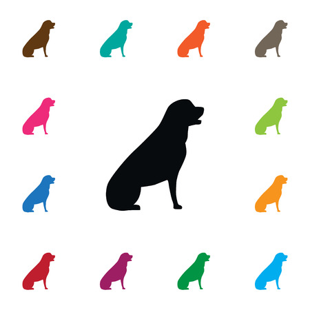 Pooch Vector Element Can Be Used For Husky, Eskimo, Dog Design Concept.  Isolated Husky Icon.のイラスト素材