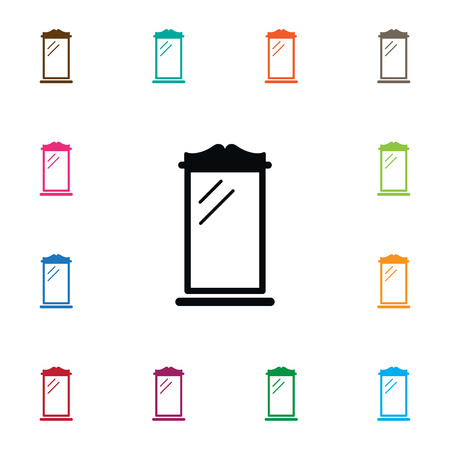 Reflector Vector Element Can Be Used For Reflector, Glass, Mirror Design Concept.  Isolated Glass Icon.のイラスト素材