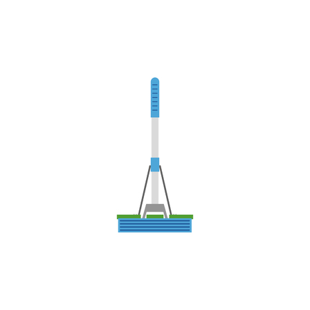 Isolated Mop Flat Iconのイラスト素材
