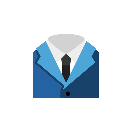 Isolated Shirt Flat Icon. Suit Vector Element Can Be Used For Necktie, Shirt, Suit Design Concept.のイラスト素材