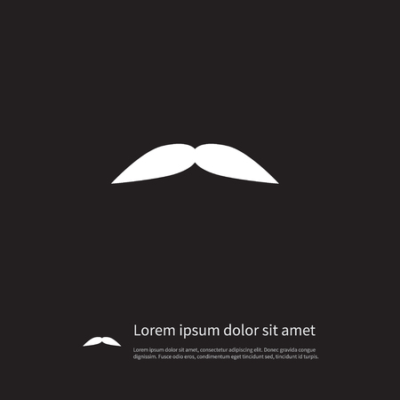 Grooming Vector Element Can Be Used For Grooming, Goatee, Moustache Design Concept.  Isolated Goatee Icon.のイラスト素材