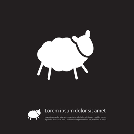 Isolated Ewe Icon. Sheep Vector Element Can Be Used For Sheep, Lamb, Ewe Design Concept.のイラスト素材