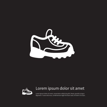 Isolated Sneakers Icon. Athletic Shoe Vector Element Can Be Used For Sneakers, Athletic, Shoes Design Concept.のイラスト素材