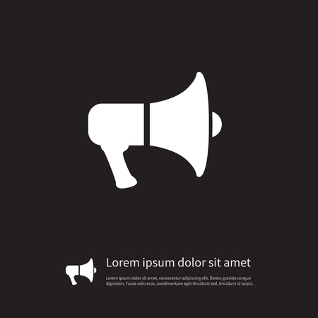 Isolated Amplification Icon. Megaphone Vector Element Can Be Used For Megaphone, Amplification, Bullhorn Design Concept.のイラスト素材