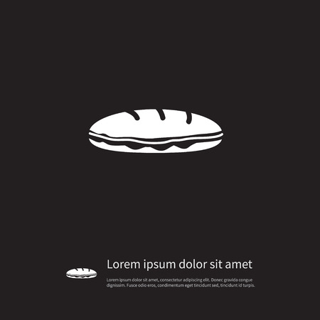Isolated Bun Icon. Snack Vector Element Can Be Used For Bun, Sandwich, Bread Design Concept.のイラスト素材