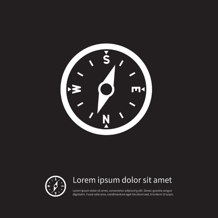 Isolated Compass Icon. Direction Vector Element Can Be Used For Compass, Direction, Arrow Design Concept.のイラスト素材