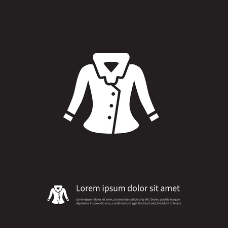 Isolated Jacket Icon. Sweater Vector Element Can Be Used For Dress, Jacket, Outwear Design Concept.のイラスト素材