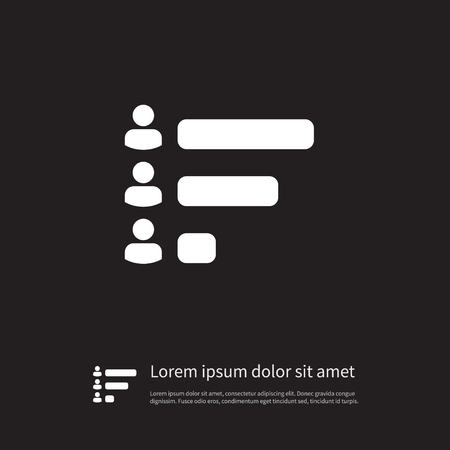 Isolated Voting Results Icon. Report Vector Element Can Be Used For Voting, Results, Report Design Concept.のイラスト素材