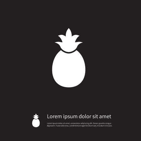 Ananas Vector Element Can Be Used For Ananas, Pineapple, Tropical Design Concept.  Isolated Pineapple Icon.のイラスト素材