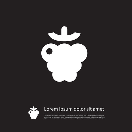 Isolated Berry Icon. Shrubby Plant Vector Element Can Be Used For Razz, Raspberry, Berry Design Concept.のイラスト素材