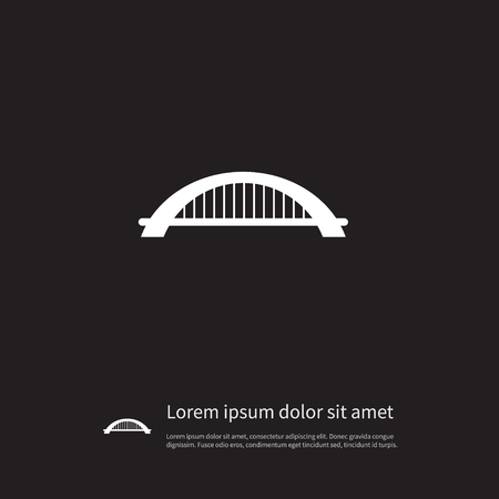 Arch Vector Element Can Be Used For Suspension, Bridge, Arch Design Concept.  Isolated Suspension Icon. のイラスト素材