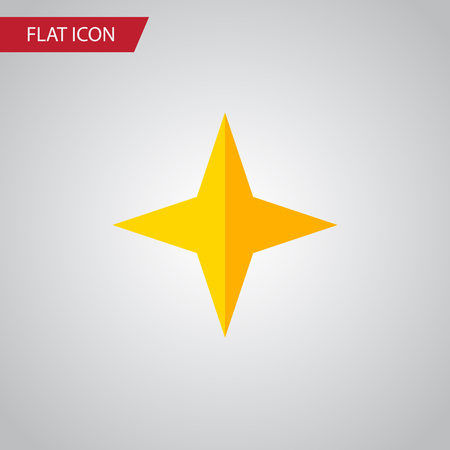 Isolated Asterisk Flat Icon. Star Vector Element Can Be Used For Star, Asterisk, Sky Design Concept.のイラスト素材