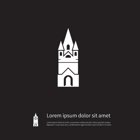 Isolated Faith Icon. Cathedral Vector Element Can Be Used For Faith, Cathedral, Church Design Concept.のイラスト素材