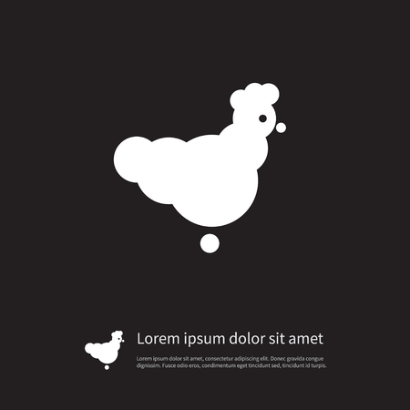 Bantam Vector Element Can Be Used For Chicken, Rooster, Cock Design Concept.  Isolated Chicken Icon.のイラスト素材
