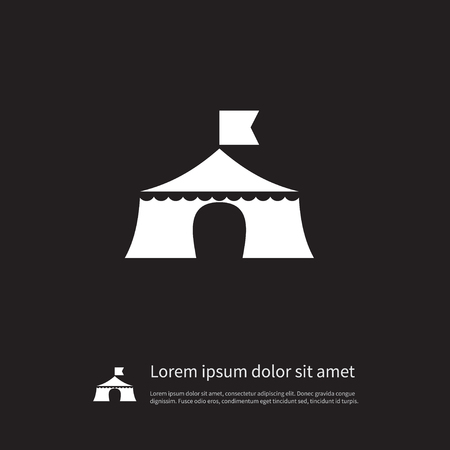 Isolated tent icon.のイラスト素材