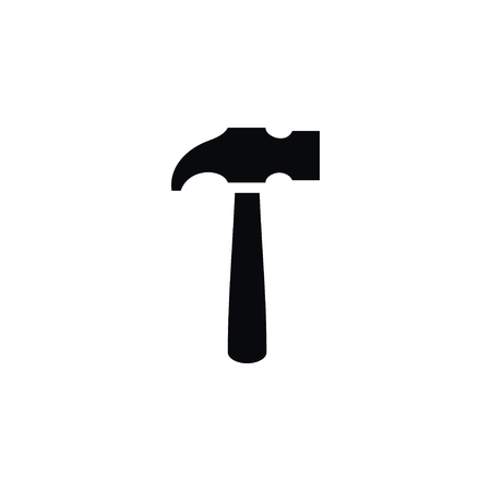 Carpentry Vector Element Can Be Used For Carpentry, Equipment, Hammer Design Concept.  Isolated Equipment Icon.のイラスト素材