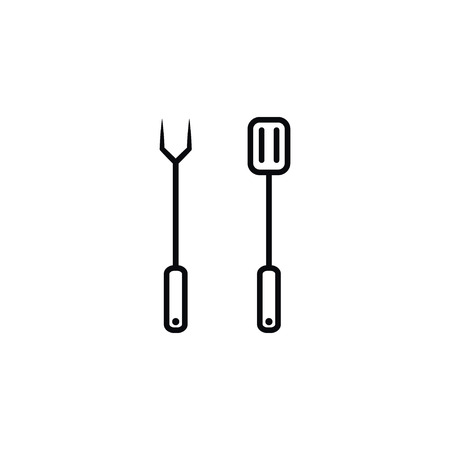 Bbq Tool Vector Element Can Be Used For Bbq, Tool, Cooking Design Concept.  Isolated Cooking Icon.のイラスト素材