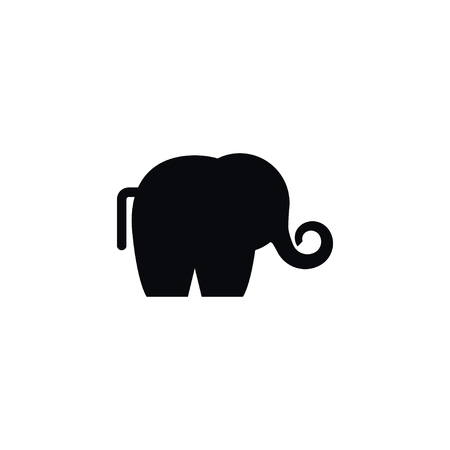 Isolated Ivory Icon. Trunked Animal Vector Element Can Be Used For Ivory, Elephant, Trunked Design Concept.のイラスト素材