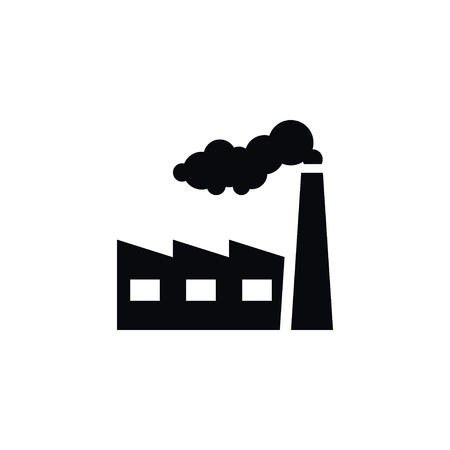 Isolated Factory Icon. Industry Vector Element Can Be Used For Factory, Industry, Construction Design Concept.のイラスト素材