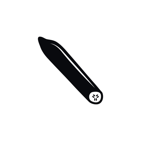 Isolated Salad Icon. Gherkin Vector Element Can Be Used For Gherkin, Cucumber, Salad Design Concept.のイラスト素材