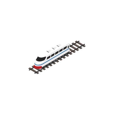 Isolated Speed Train Isometric. Underground Vector Element Can Be Used For Underground, Speed, Train Design Concept.のイラスト素材