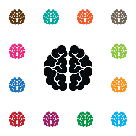 Brain Design icon set.のイラスト素材