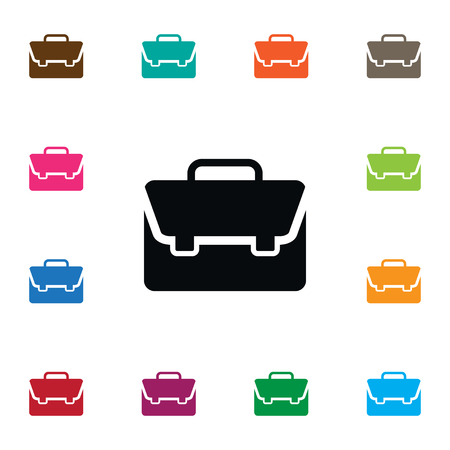 Handbag Vector Element Can Be Used For Handbag, Portfolio, Suitcase Design Concept.  Isolated Portfolio Icon. のイラスト素材