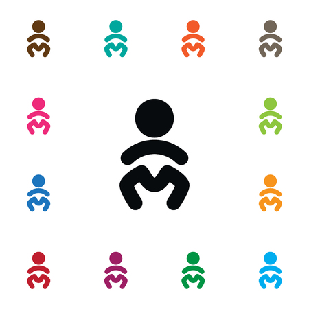 Isolated Child Icon. Baby Vector Element Can Be Used For Kid, Baby, Child Design Concept.のイラスト素材