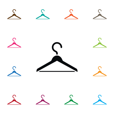 Isolated Wardrobe Icon. Hanger Vector Element Can Be Used For Hanger, Wardrobe, Hook Design Concept.のイラスト素材