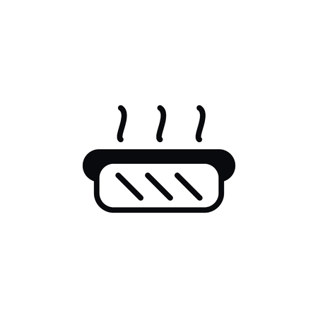 Hot Dog Vector Element Can Be Used For Food, Grilled, Sausage Design Concept.  Isolated Food Icon.のイラスト素材