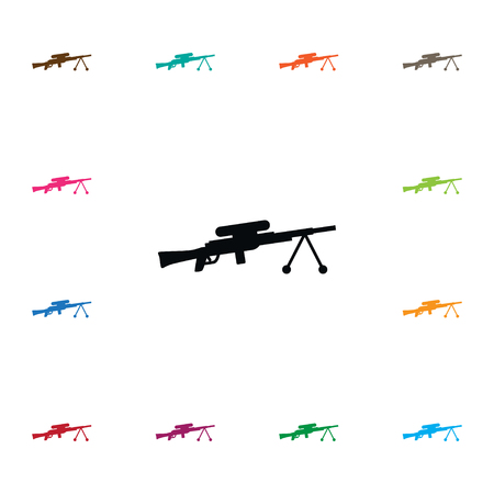 Isolated gun icon. Sniper vector element can be used for sniper, gun, weapon design concept.のイラスト素材