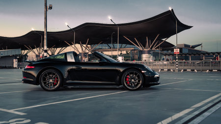 Porsche 911 Carrera 4S Targaのeditorial素材