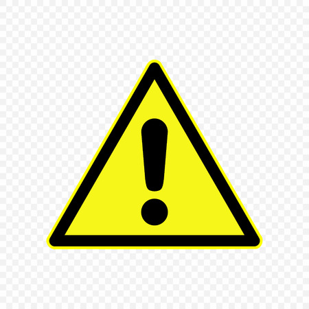 Generic caution Warning sign. Hazard symbols. のイラスト素材