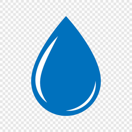Drop icon isolated on transparent backgroundのイラスト素材