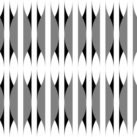 Abstract vector wave line seamless patternのイラスト素材