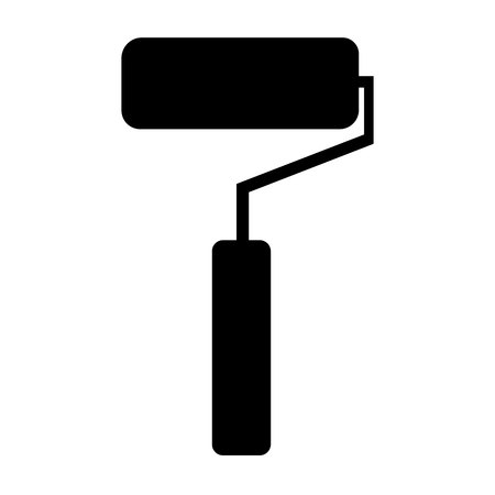 Paint roller. service tool on white backgroundのイラスト素材